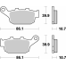 Placute frana MCB585